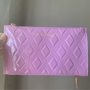 MAC Cosmetics Pink PU leather Cosmetic makeup bag